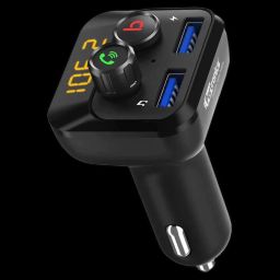 PORTRONICS Auto 10 Bluetooth & USB Car Charging Adapter (POR 320, Black)-image-10