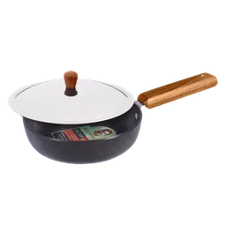 WONDERCHEF Ebony Frying Pan with Lid (Hard Anodized Aluminium, 63153114, Black)-14