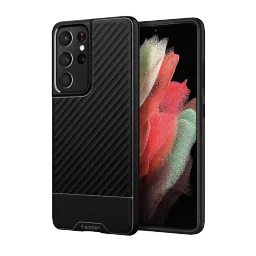 spigen Core Armor TPU Back Cover for SAMSUNG Galaxy S21 Ultra 5G (Wireless Charging Compatible, Matte Black)-picture-13
