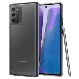 spigen Ultra Hybrid Soft TPU & Polycarbonate Back Cover for SAMSUNG Galaxy Note 20 (Air Cushion Technology, Crystal Gray)-picture-22