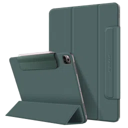 Hyphen VERSO Polyurethane Folio Case for Apple iPad Pro 11 Inch (3rd, 4th & 5th Gen) (Built-in Magnet, Midnight Green)-picture-2