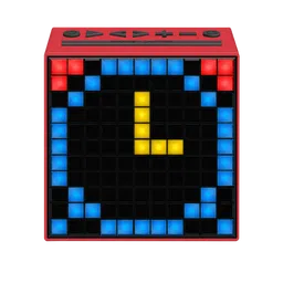 Divoom Timeboxwith Built- in Clock & Alarm Smart Speaker (App Controlled Pixel Art Creation, Red)-19