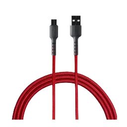 Croma USB 2.0 Type A to USB 2.0 Type C 1 Meter Charging Cable (Braided Outer Exterior, Red)-picture-18