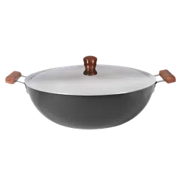 WONDERCHEF Ebony Kadhai with Lid (60 Microns Anodized Coating, 63153110, Black)-image-10