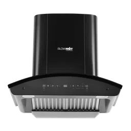 BLOWHOT Camellia BAC MS 60cm 1300m3/hr Ducted Auto Clean Wall Mounted Chimney with Motion Sensor Gesture (Black)-9