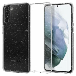 spigen Liquid Crystal Glitter TPU Back Cover for SAMSUNG Galaxy S21 (Wireless Charging Compatible, Crystal Quartz)-picture-12