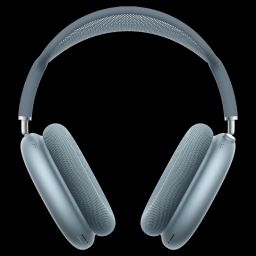 Apple AirPods Max with Active Noise Cancellation (USB-C, Blue) image 1