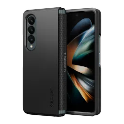 spigen Tough Armor TPU & Polycarbonate Back Case for SAMSUNG Galaxy Z Fold 4 (Wireless Charging Compatible, Black)-picture-1
