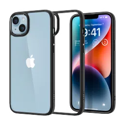 spigen Ultra Hybrid TPU & Polycarbonate Back Case for Apple iPhone 14 Plus (Wireless Charging Compatible, Matte Black)-picture-15