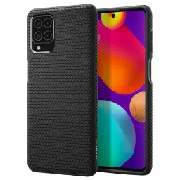 spigen Liquid Air TPU Back Cover for SAMSUNG Galaxy M62, F62 (Air Cushion Technology, Matte Black)-picture-11