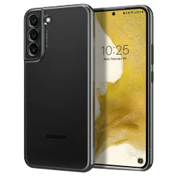 Spigen Optik Crystal Soft TPU Back Cover for SAMSUNG Galaxy S22+ 5G (Tactile Buttons, Chrome Gray)-picture-43