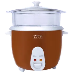 Croma 1.8 Litre Electric Rice Cooker & Steamer with Keep Warm Function (Brown)-13