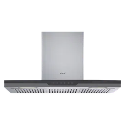 elica METEORITE ISLAND ETB PLUS LTW 90 T 90cm 1220m3/hr Ducted Ceiling Mounted Chimney with Touch T4V Control (Black/Grey)-image-9