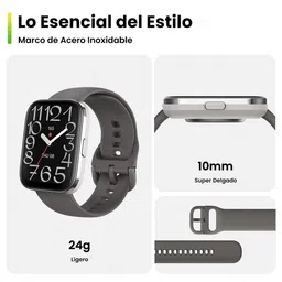 amazfit Bip 5 Smartwatch with Bluetooth Calling (48.51mm HD LCD Display, IP68 Water Resistant, Charcoal Strap) image 4