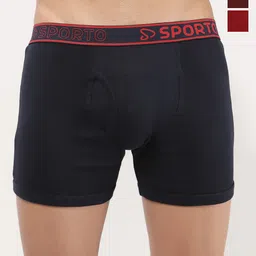 Sporto by Macho Pack Of 3 Mid-Rise Long Trunks-picture-20