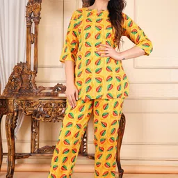 AYUSH TEXTILES Women Printed Night suit-image-90