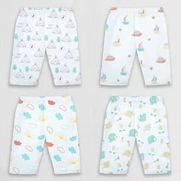 1st Step Girls Pack Of 4 Cotton Regular Fit Mid-RiseJeans-54