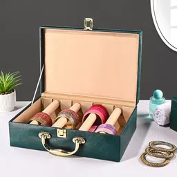 Kuber Industries Teal Set of 1 Regular Jewellery Organiser Organisers-24