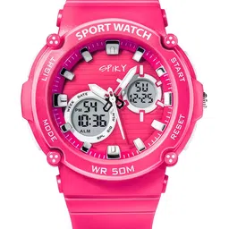 Spiky Unisex Kids Analogue and Digital Multi Function Automatic Watch SPKEVA29_Pnk-7