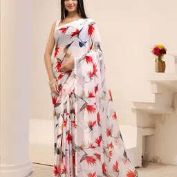 Garden Vareli Floral Printed Saree-image-47
