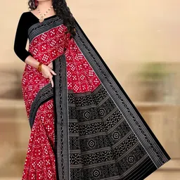 TARENI Ethnic Motifs Printed Pure Cotton Sambalpuri Saree-picture-18