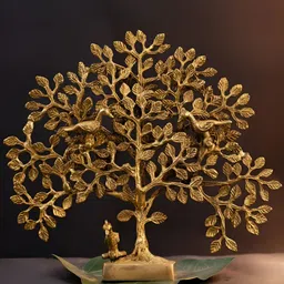 The AdvityaGold-Toned Kalpavriksha Tree Religious Figurine Showpiece-image-55
