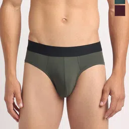 Cresmo Pack Of 3 Men IntelliSoft Antimicrobial Basic Briefs CR-B-SLD-P3-ESC-ELVI-COMB-S-picture-14
