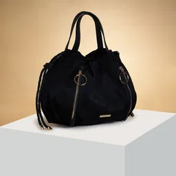 Forever Glam by Pantaloons Oversized Bucket Handheld Bag with Cut Work-image-37