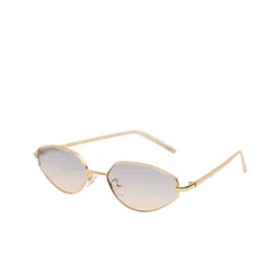 Kazo Women Metallic Muse Oval Sunglasses DT0784PRPL-image-83