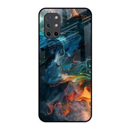 QRIOH Emperial Marble Printed Sleek & Lightweight Silicone OnePlus 8T Glass Back Case-image-69