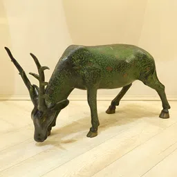 Exotic India Green Brass Animal Figurine Showpiece-image-43