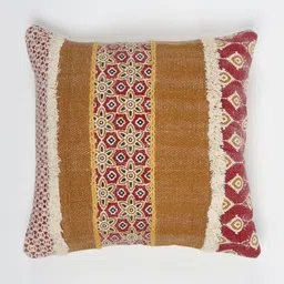 Art Avenue Red & Mustard Square Cushion Covers-50