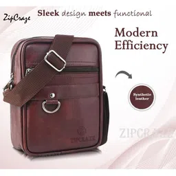 ZipCraze Unisex Textured Sling Bag image 2