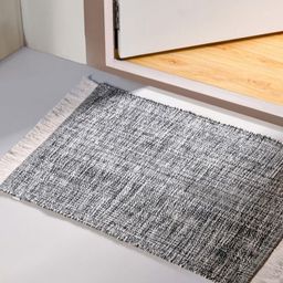 Nestasia Black & White Self-Designed Anti-Skid Doormat-picture-45