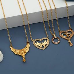Anouk Women Brass Pack Of 4 Gold-Plated Chains-image-82
