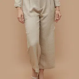 CODE by Lifestyle Women Regular Fit Mid-Rise Parallel Trousers-image-76
