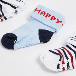 max Boys Pack Of 3 Patterned Ankle-Length Socks image 3
