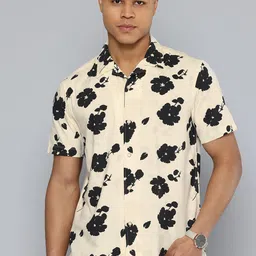 Indian Terrain Men Chiseled Skinny Fit Floral Opaque Printed Casual Shirt-image-83