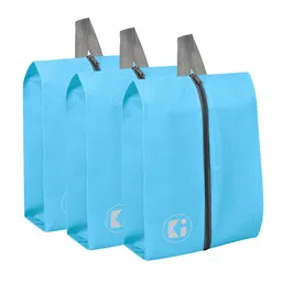 Kuber Industries Blue 3 Pieces Shoes Organisers-45