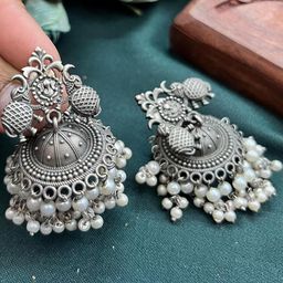 Arch gallery Contemporary Jhumkas Earrings-22