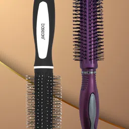basicare Set Of 2 Radial Brush & Vent Brush - Black-image-4