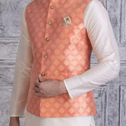Ethluxis Men Regular Dupion Silk Kurta with Churidar image 5