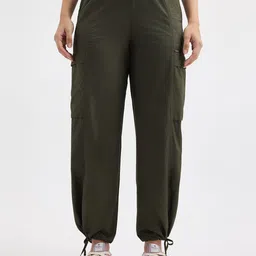 Pepe Jeans Women Straight Fit High-Rise Cargos Trousers-image-23