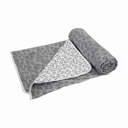 RF RELAXFEEL Grey & White Floral AC Room 210 GSM Double Bed Dohar-image-12