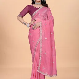 Sadika Embellished Beads and Stones Pure Silk Baluchari Saree-picture-40