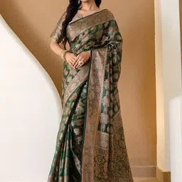 DIVASTRI Ethnic Motifs Woven Design Zari Saree-picture-38