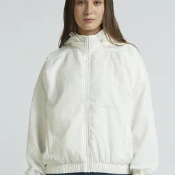 Pepe Jeans Women Geometric Self Design Trapeze Jacket-29