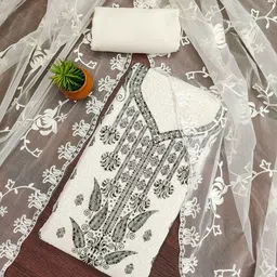 Panzora Floral Printed Unstitched Dress Material-image-58