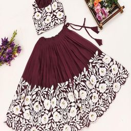 Shoryam Fashion Girls Silk Georgette Ready to Wear Lehenga Choli-image-52