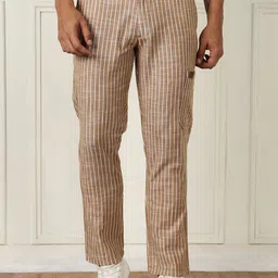 Thomas Scott Men Striped Straight Fit Trousers-image-38
